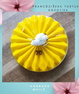 Prancūziškas musinis tortas "Egzotika"