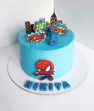 Biskvitinis tortas "Žmogus voras/Spider-man"