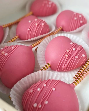 Cake pops "Širdelės"