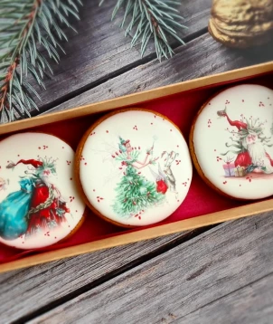 Dekoruoti sausainiai "Kalėdų magija"