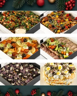 9 patiekalų Vaišių stalas LAURUS KALĖDOS (8-10 asm.)