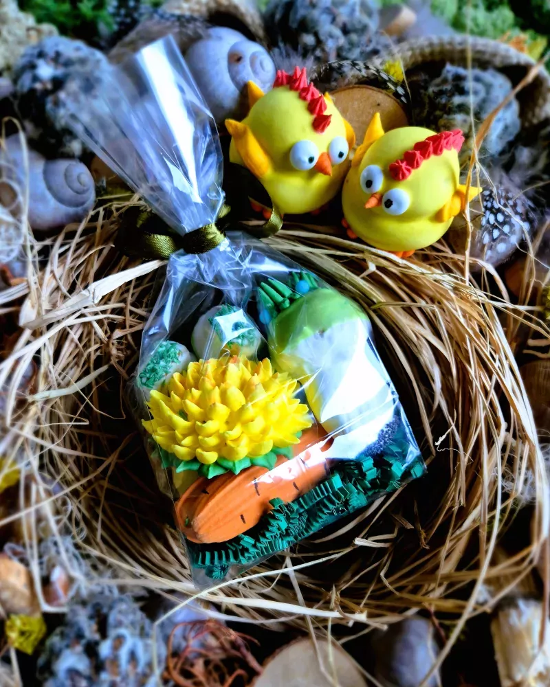 Mini meduolinė dovanėlė maišelyje  VELYKIS-2