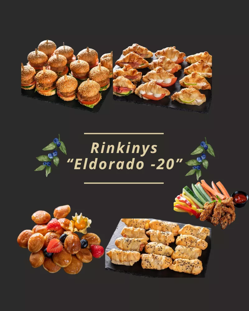 ELDORADO vaišių stalas gimtadieniui, 20 asm.