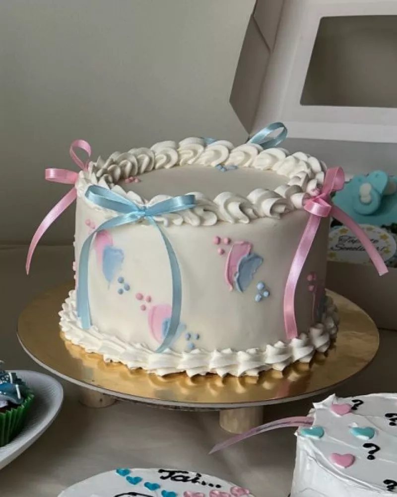 Kūdikio lyties atskleidimo tortas KASPINĖLIAI