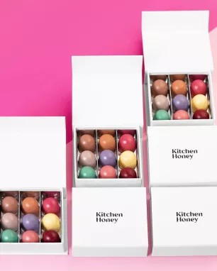 "Kitchen Honey bonbon" saldainiai su medumi, 9 vnt.