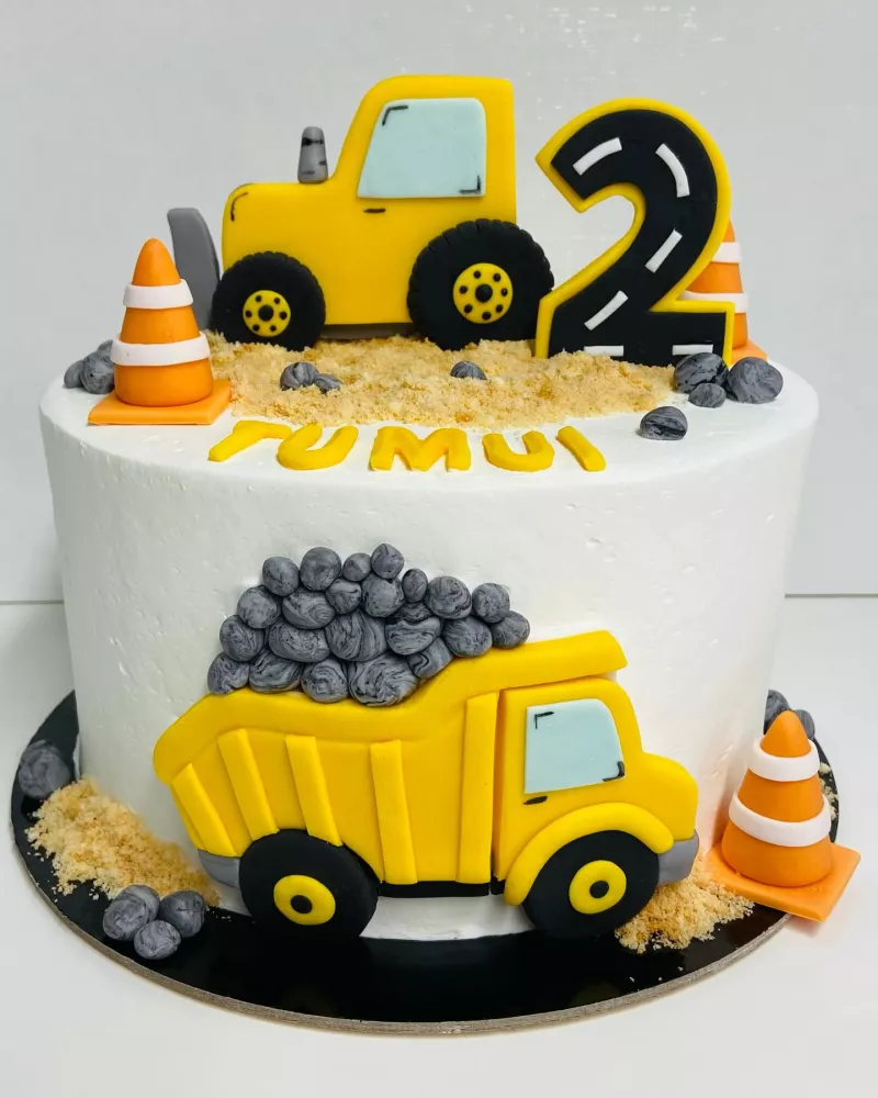 Tortas berniukui "Statybos"