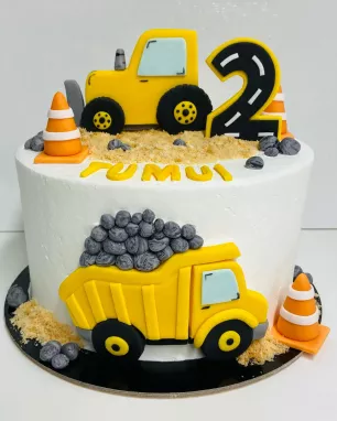 Tortas berniukui "Statybos"