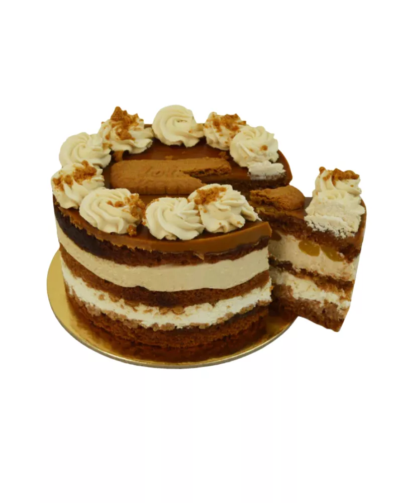Tortas LOTUS su mandarinų įdaru