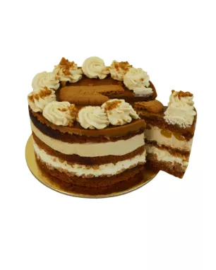 Tortas LOTUS su mandarinų įdaru