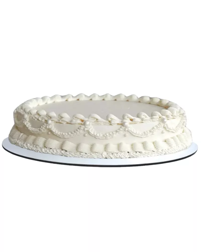 Vintažinis apvalus tortas su grietinėlės aptepimu (nuo 4 kg)