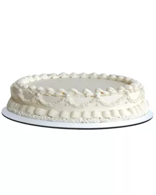 Vintažinis apvalus tortas su grietinėlės aptepimu (nuo 4 kg)