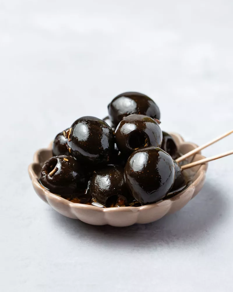 Marinuotos juodosios alyvuogės (300 gr.)