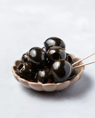 Marinuotos juodosios alyvuogės (300 gr.)