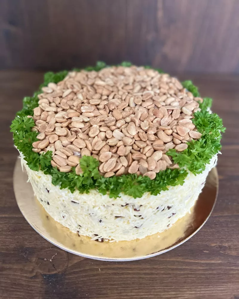 Duonos tortas "Riešutėlis"