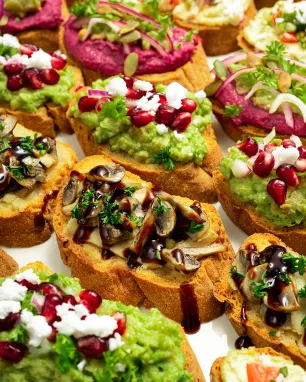 Brusketų rinkinys "Veganams", 16vnt.