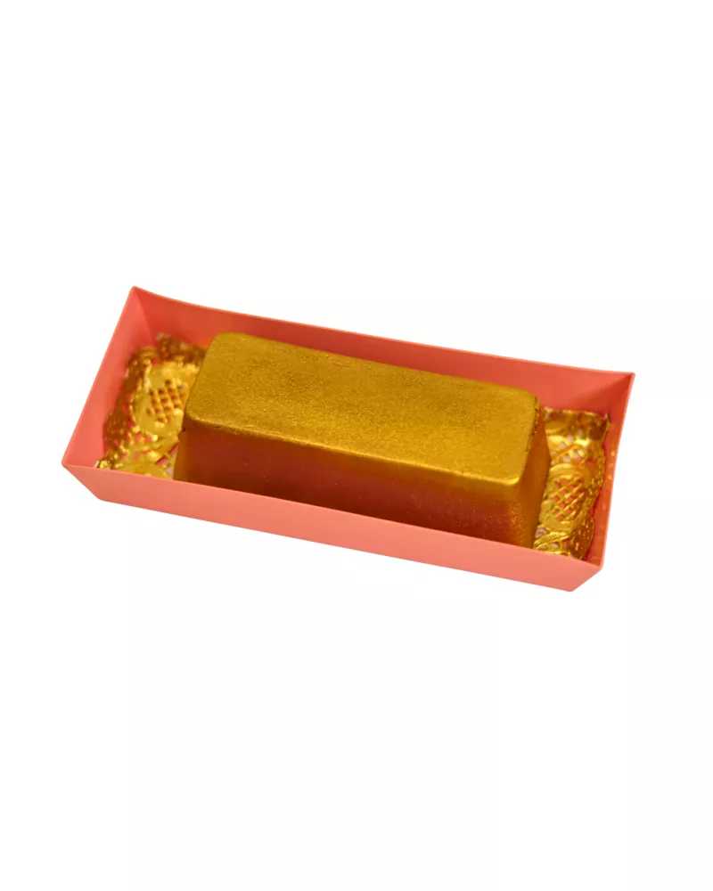 Aukso luitas su dubajaus šokolado stiliaus kremu