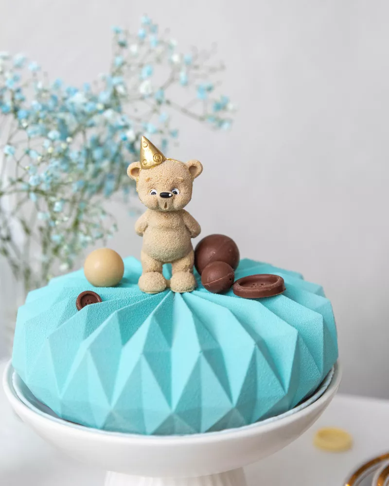 Pancūziškas krikštynų tortas Origami