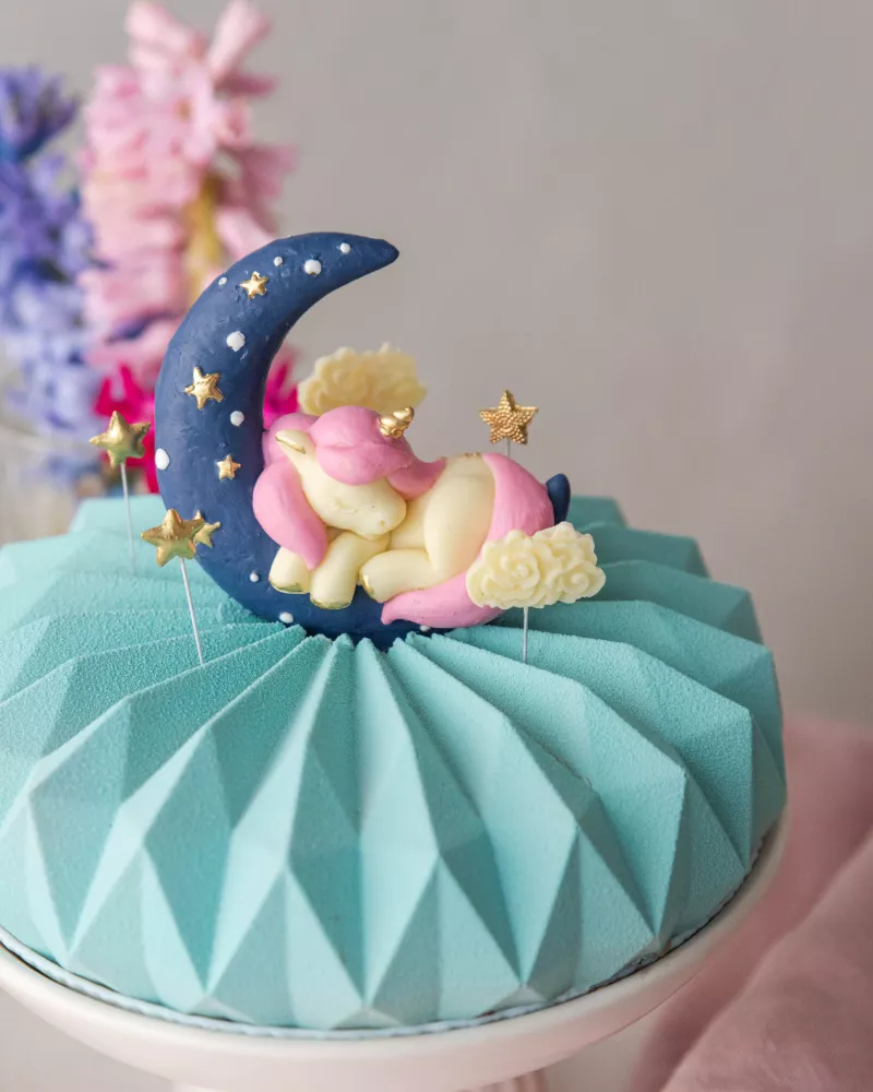 Pancūziškas krikštynų tortas Origami