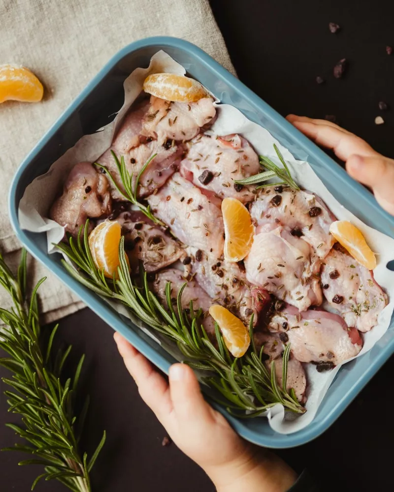 Putpelės "Mango & Čili" marinate (1 kg)