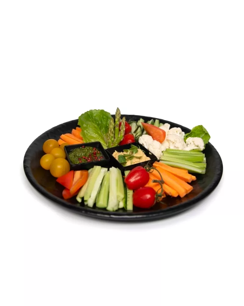 Daržovių rinkinys su dviem pagardais