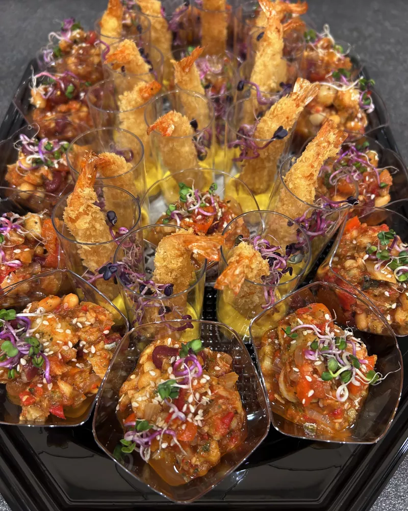 Žuvies užkandžiai taurelėse, 32 vnt