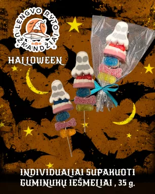 Individualiai supakuoti HELOVYNO GUMINUKŲ IEŠMELIAI, 1 vnt.