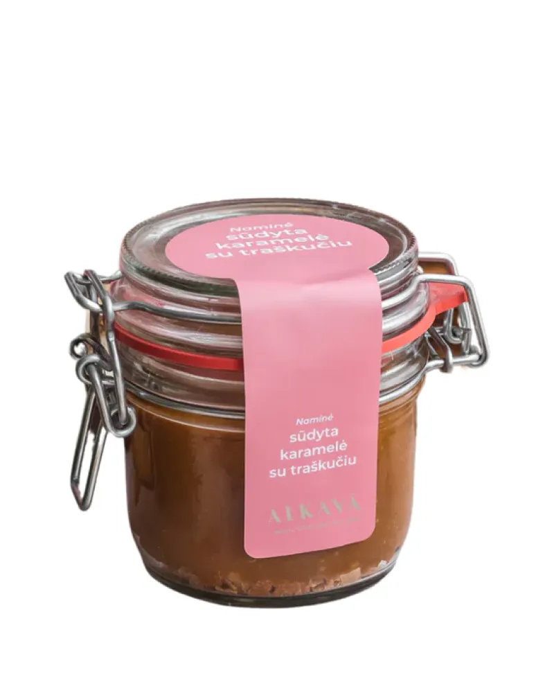 Naminė sūdyta karamelė su traškučiu