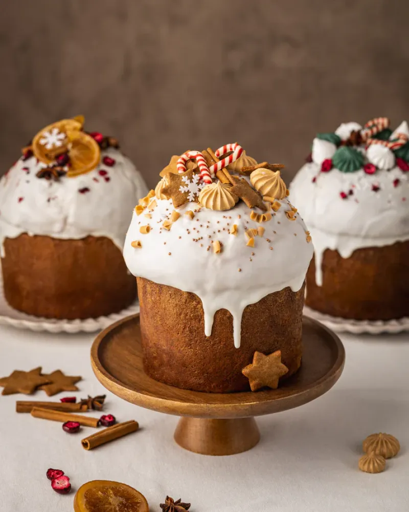 Panettone pyragas Kalėdoms