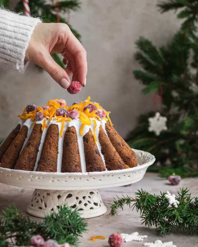 Kalėdinis apelsinų keksas, ~820 g