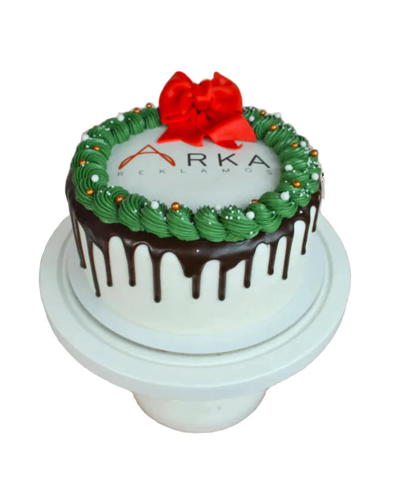 Kalėdinis tortas su logotipu Nr. 1