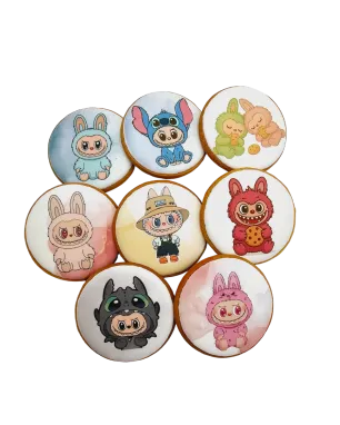 Dekoruoti meduoliniai sausainiai „Labubu”