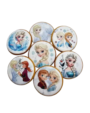 Dekoruoti meduoliniai sausainiai „Ledo šalis”