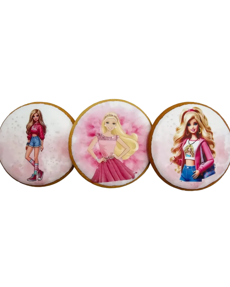 Dekoruoti meduoliniai sausainiai „Barbė”