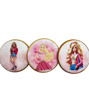 Dekoruoti meduoliniai sausainiai „Barbė”