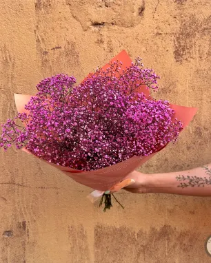 Rožinė Puokštė "Mėgaukis akimirka"