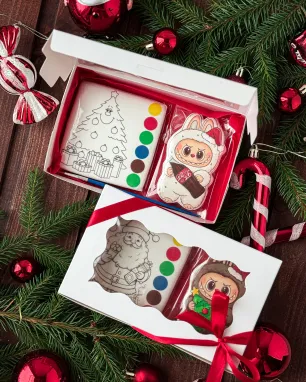 Meduolio spalvinimo rinkinys su Labubu