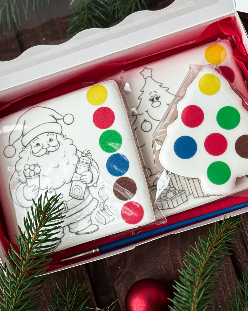 Kalėdinis meduolių spalvinimo rinkinys