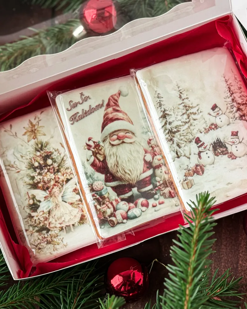 Kalėdinis meduolių rinkinys "Saldžios šventės"