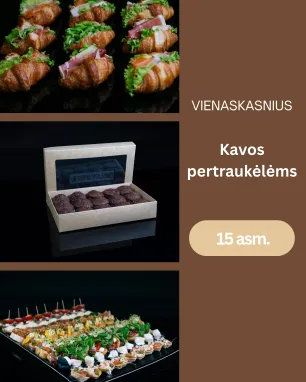 Kavos pertraukėlėms  (15 asm.)