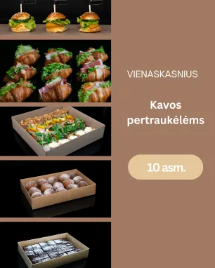 Kavos pertraukėlėms (10 asm.)