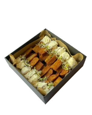 Kepta duona prabangioje dėžutėje