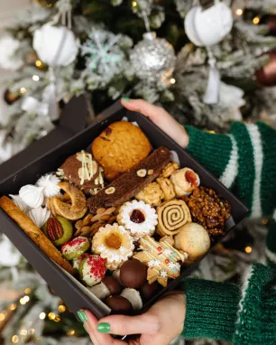 Rankų darbo sausainių asorti "Šiltos Kalėdos"