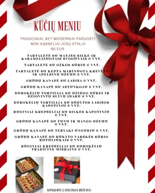 Vieno kąsnio užkandžiai Kūčioms