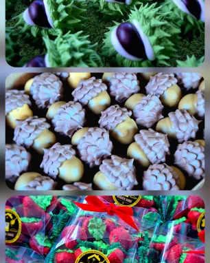 Saldumynų rinkinys "Braškės+Gilės+Kaštonai"