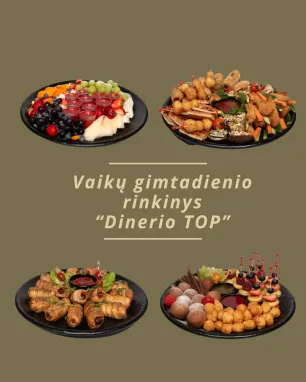 Vaikų gimtadienio rinkinys "Dinerio TOP" (10 asm.)