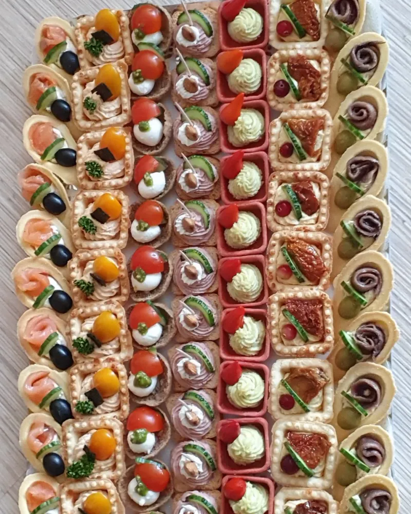 Vieno kąsnio užkandžiai BE MĖSOS, 50 vnt