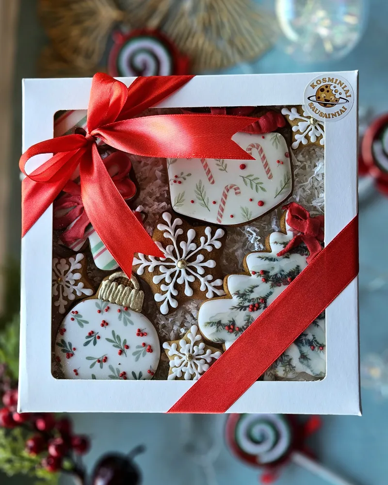 Rinkinys "Raudonas Kalėdinis kaspinas"