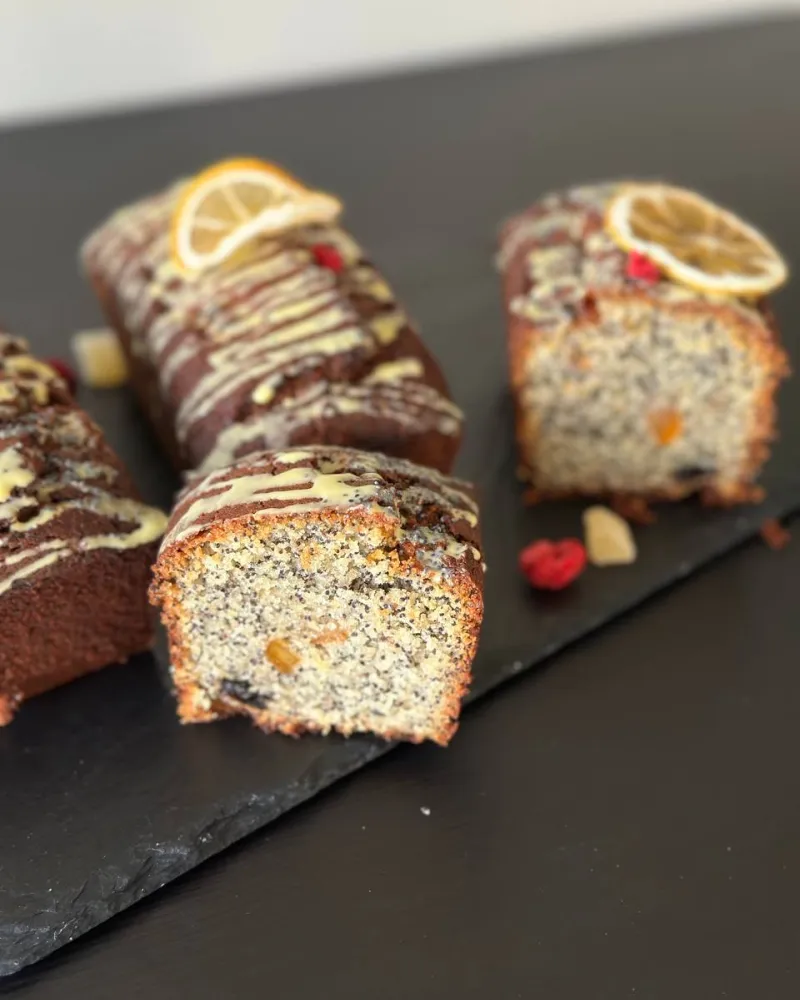 Citrinų - aguonų keksas, ~350g