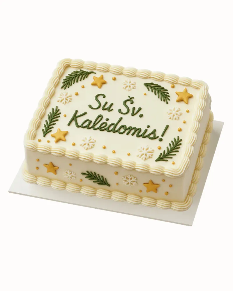 Stačiakampis Kalėdinis  tortas (nuo 4 kg)