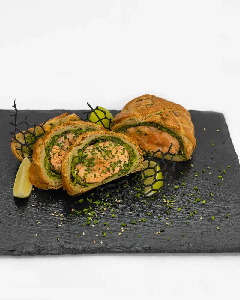 Lašišos velingtonas, ~1 kg